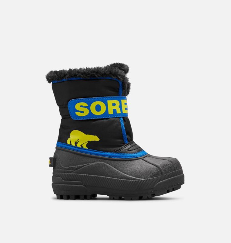 Sorel Barn Vinterkängor Svarta/Blå - Childrens Commander™ - XNB-736894